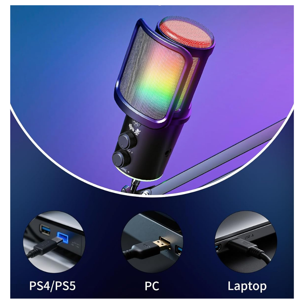 Micrófono USB Condensador PRO con Brazo Articulado - My Store